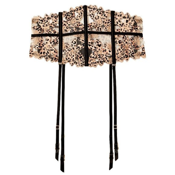 VS Very Sexy Floral Embroidered Thong Panty & Waist Cincher Leopard - Picture 6 of 16